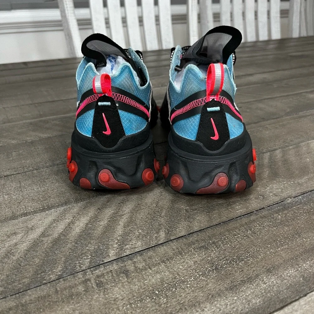 Nike React Element 87 Red Solar Chill Blue Sz 10.5 - Picture 4 of 5